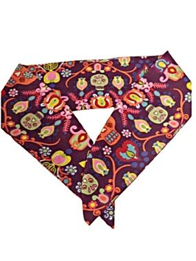 Day of the Dead- Dolly Bow - Tie Headscarf